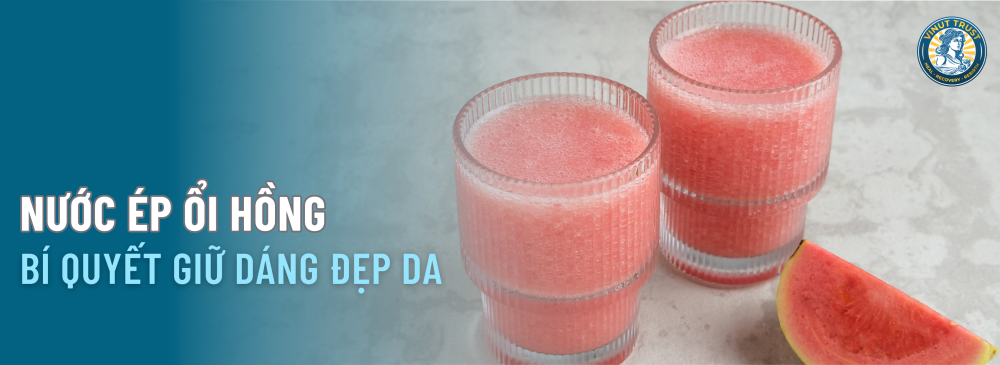 Nước Ép Ổi Hồng Bí Quyết Giữ Dáng, Đẹp Da Tự Nhiên