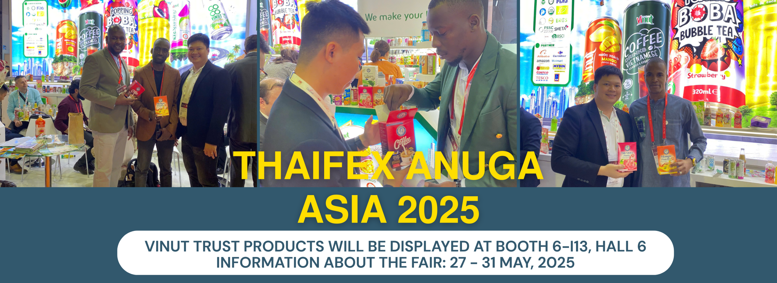 Vinut Trust sẽ tham gia THAIFEX – Anuga Asia 2025