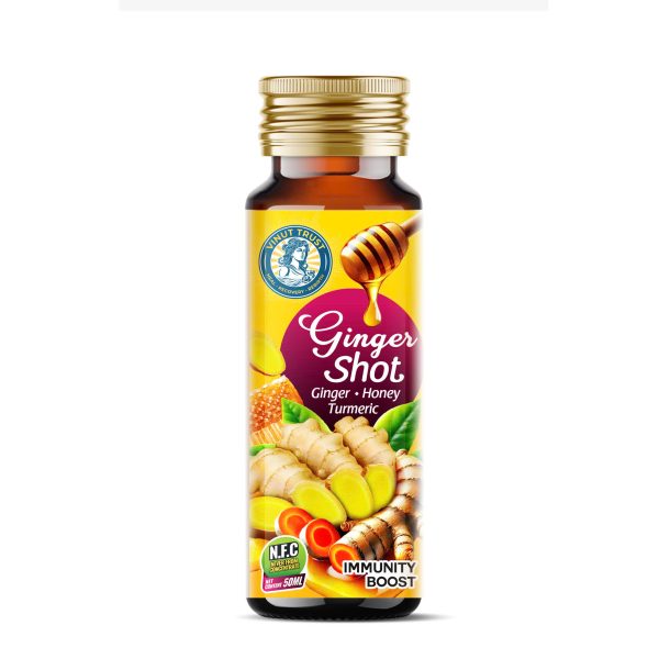 Vinut Trust_50ml Nước uống tăng cường miễn dịch Ginger Shot với mật ong nghệ