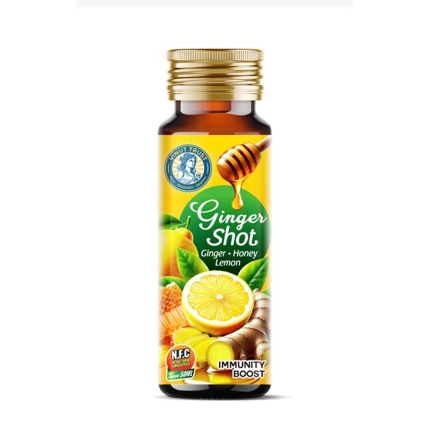 Vinut Trust_50ml Nước Uống Tăng Cường Miễn Dịch Ginger Shot với Mật Ong và Chanh